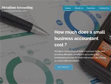 Tablet Screenshot of mccallumaccounting.com